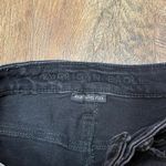 American Eagle  Woman’s Black Mid-Thigh Distressed Jean Shorts Size 28 Photo 2