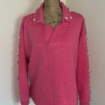 Simply Southern Pink Quilted Women's Top with Pearl Accents Photo 0