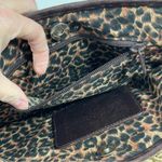Brighton  Rita Woven Macrame Jute Straw Leather Tote Bag‎ Animal Print Lining Photo 13
