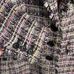 DKNY Colorful Tweed Fringe Button Blazer Jacket NWOT W1916 Sz 6 Photo 4