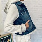 Free People Knit Denim Jacket Photo 4