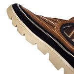 Bernardo EUC  Leather and Sheepskin Drea Embroidered Booties Brown Black Size 7 Photo 7