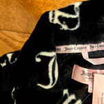 Juicy Couture  NWT luxurious BLACK&WHITE /ICONIC jc CROWN LOGO plush robe S/M Photo 9