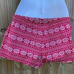 Aerie by American Eagle fairisle red and white printed boxer shorts Photo 1