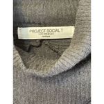 Project Social T  Women's Sweater Gray Long Sleeve‎ Minimal Lagenlook Size M Photo 3