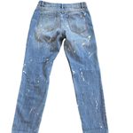 Tinsel Nordstrom jeans paint button fly distressed rhinestones size 26 Blue Photo 6