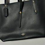 Coach Black Market Pebbled Tote Bag with Gold Accents Large Photo 2