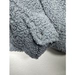 Good American Sherpa Oversized Jacket '90s Sherpa Trucker Women’s Size 5/6 2XL Blue Photo 6