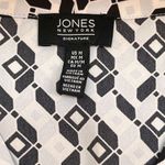 Jones New York Blue & Gray Roll Tab Sleeve Blouse. Photo 7