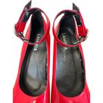 Dolls Kill  Lamoda Those Days Power Trip Chunky Platform Heels Red Patent Leather Photo 5