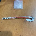 Juicy Couture Pam Gela E-Rhinestone Woven Bracelet Coral with Silver Crystal NWT Photo 7