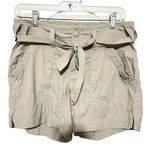 The North Face  Khaki Shorts Womens 4 Lightweight Tie Waist Belted Outdoors Hiking Photo 0