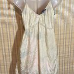 Hale Bob  Silk Floral Baby Doll Spagetti Straps Mini Dress/Long Cami Top Small S Photo 13