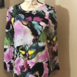 Vera Wang Simply Vera  Small Abstract Blouse Photo 2