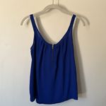 We The Free  Blue Zip Front Tank Top XS Sleeveless Flowy‎ Scoop Neck Festival FP Photo 4