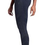 Athleta  Twilight High Waist Active Leggings Navy Blue Silver Shimmer Size Small Photo 2