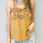 American Eagle ✨HP✨ Embroidered Lace Up Tank✨ Photo 2