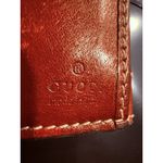 Gucci Vintage  Red Leather  Button Snap Wallet Authentic Made In Italy Photo 7