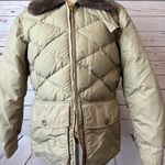 Comfy‎ Down Seattle Quilt MFG Co Puffer Jacket Small Tan Coat 50s Quilted USA Photo 0
