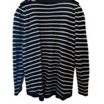 Juicy Couture Black and Grey Striped Sweater with Military Details Photo 1