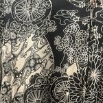 Sunny Leigh Vintage 90s  Silk Bomber size large black ivory lightweight Photo 5