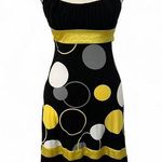 Trixxi Vintage Y2K  Black & Yellow Polka Dot Dress - Size S Photo 0