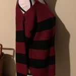 Hooked Up Red Black Sweater Size M Photo 3
