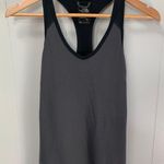 The North Face Flash Dry Racer Back Tank Top sleeveless scoop neck Black & Gray Photo 0