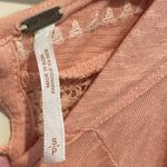 Free People REVOLVE SILVERLAKE COTTON LACEY LONG SLEEVE BOHO PEACH TOP S Photo 7