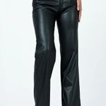 Princess Polly  Susie Black Faux Leather Straight Leg Pants 4 Photo 0