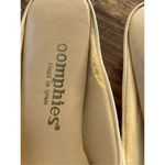 Oomphies Open Toe Leather Mules Slides, Beige Color Photo 1