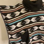 Double Zero wool blend cowl neck poncho sweater M Photo 1