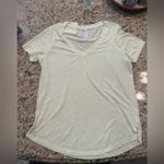 Athleta  Light Yellow V-Neck Women's Tee shirt size Medium Photo 0