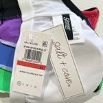 Salt + Cove New  Rainbow Stripe Bikini Top Jenna Colorblock Cropped Top Size XS Photo 8