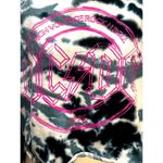 AC/DC  Black White Tie Dye Cropped Hoodie Sweatshirt Graphic Logo Print Size Medi Photo 1