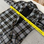 Forever 21  Black Yellow Plaid Double Breasted Blazer Oversized Jacket Sz Small Photo 7