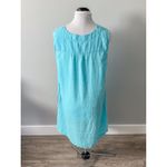 J.Jill Love Linen Bright Blue Dress Photo 3