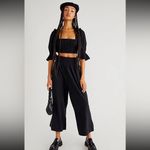 Free People  ENDLESS SUMMER  AT EASE SET CROP TOP & PANT SET size medium NWOT Photo 15