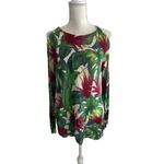Show Me Your Mumu  Tropical Knit Cold Shoulder Blouse Top Size Medium Photo 6