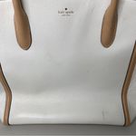 Kate Spade White Cream Ivory Leather Tote Never Full Bag Handbag Purse Photo 8