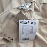 Monki  Khaki Overall Denim Dungaree Dress size Small Sleeveless Pockets Cotton Photo 8