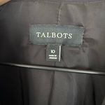 Talbots Black Blazer Classic Tailored Suit Jacketed Luxe Wool Blazer NWOT 10 Photo 7