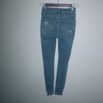 Free People We the Free 23x27 High Waisted Distressed Skinniest Button Fly Jeans Photo 4