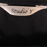 Studio Y  short black pleated dress Photo 3