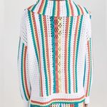 Solid & Striped  The Lola Pullover Crochet Long Sleeved Split Cuffs Photo 1