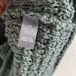 Aerie Chunky Open Knit Boho Green Earthy Tank Large Photo 5