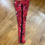 Kate Spade New York Floral Leggings Red Black Pink Print Size S Photo 6