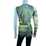 ZARA Mesh Tule Ruched Pullover Top Photo 12