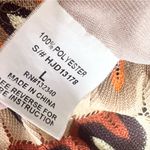 Hot & Delicious  Brown & Orange Crochet Knit Sleeveless Skater Dress Size Large Photo 5