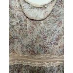 Soft Surroundings  Althea Maxi Dress Boho Lace Floral Brunch Short Sleeve Size 8 Photo 7
